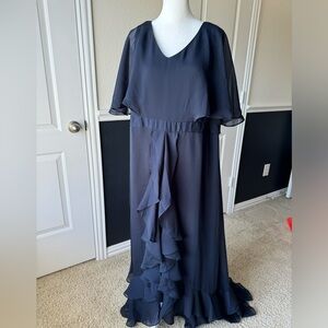 Cold Water Creek Navy Gown